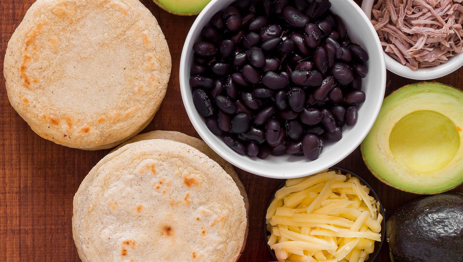 Tortillas e ingredientes naturales
